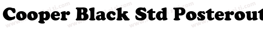 Cooper Black Std Posteroutline Stan字体转换